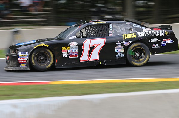 Nicolas Hammann driving the Rick Ware Racing No. 17 at Road America in 2017 in a collaboration with MHR