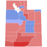 Utah Governor Election Results by County, 1940.svg