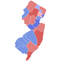 1958 United States Senate election in New Jersey results map by county.svg