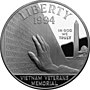 Thumbnail for Vietnam Veterans Memorial silver dollar