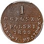 1 grosz polski 1822 Z MIEDZI KRAIOWEY nowe bicie rewers.jpg