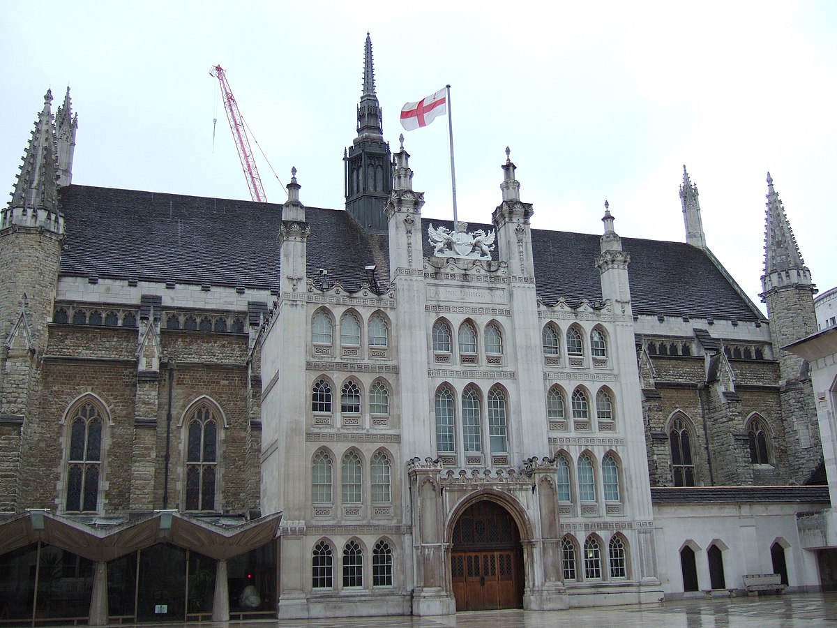 London 33. Гилдхолл Лондон. Guildhall лондонского Сити. Гилдхол ратуша Лормера. Резиденция Лорд мэра Сити.