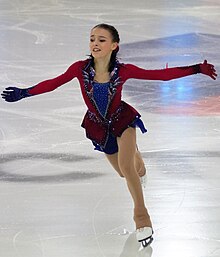 Shcherbakova at the 2019 Russian Championships 2019 Russian Figure Skating Championships Anna Shcherbakova 2018-12-22 20-34-59 (2) (cropped).jpg