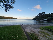 Much of the album was inspired by Fullbrook's walks along the rocky shores of the Little Muddy Creek and the Manukau Harbour near Laingholm in West Auckland 20221205 200021 Laingholm Bay.jpg