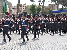 Foot guards functions in the Italian Army are held by the Granatieri di Sardegna regiment. 2june2006 205.jpg