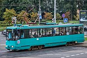 English: AKSM-60102 tram. Minsk, Belarus Беларуская: Трамвай АКСМ-60102. Мінск, Беларусь Русский: Трамвай АКСМ-60102. Минск, Беларусь