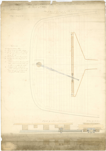 Tiller of the Albion 1842 ALBION 1842 RMG J2221.png