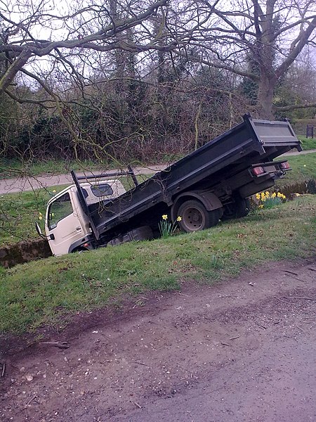 File:Accident on The Causeway - geograph.org.uk - 2874651.jpg