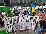 на акції проти законопроєктів №№ 2369 і 2362, 17 червня 2020 року