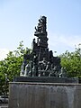 Cap d'Agde, Ancien centre ville : statue en bronze de Balzac pour son oeuvre "la condition humaine", offerte par l'URSS