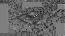 A U.S. drone view of ISIL leader Abu Bakr al-Baghdadi's hideout in Barisha, Idlib before the U.S. special forces raid, 26 October 2019 Al-Baghdadi's compound before Barisha raid.jpg