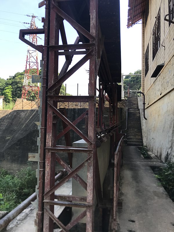 Former building of M'pozo dam in Matadi.