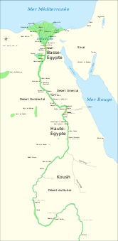 Ancient Egypt map-fr.svg