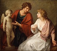 Angelica Kauffmann - Praxiteles Dando a Friné sua Estátua do Cupido - 59.008 - Museu da Escola de Design de Rhode Island.jpg