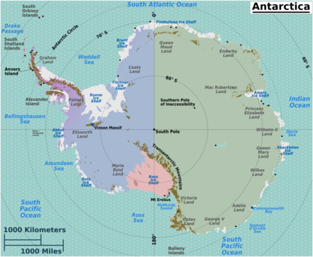 McMurdo is the nearest harbour to the Pole