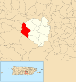 Asomante, Aibonito, Puerto Rico locator map.png