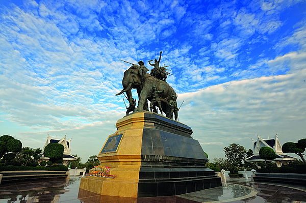 Queen Suriyothai Monument at Ayutthaya