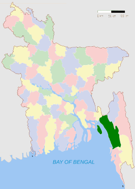 Kaart van Chittagong