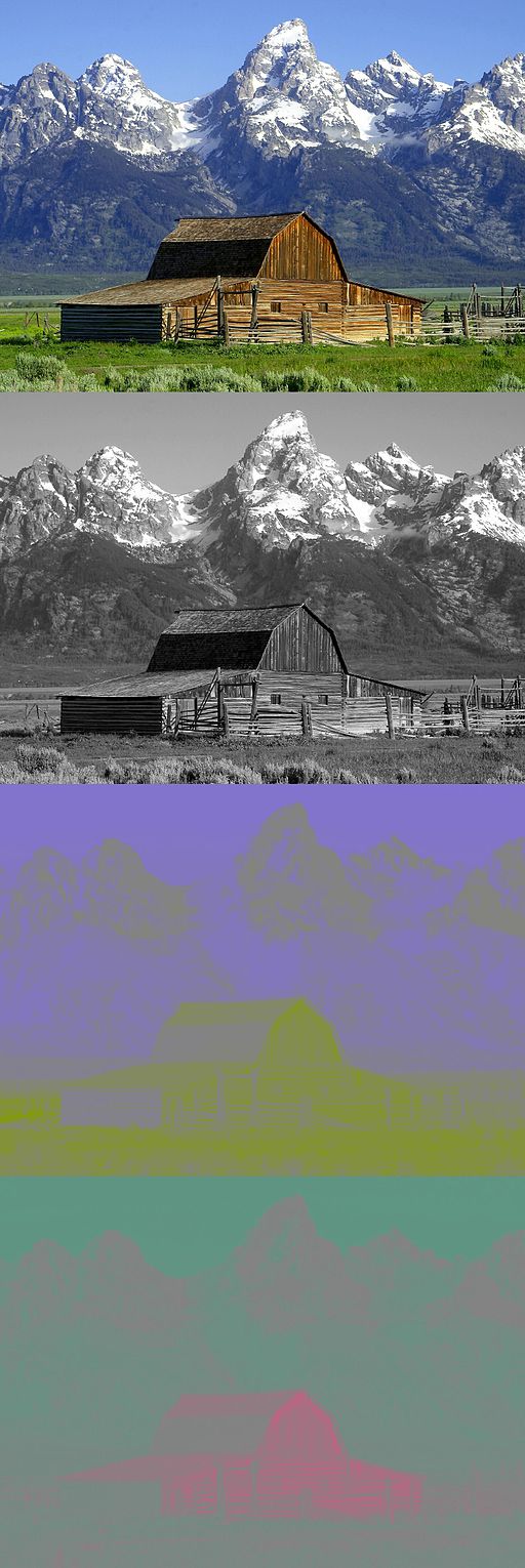 Barns grand tetons YCbCr separation