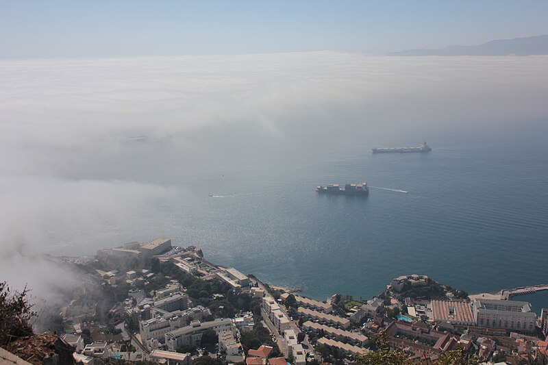 File:Bay of Gibraltar in cloud.JPG