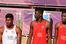 Beach handball at the 2018 Summer Youth Olympics – Boys Preliminary Round – ARG-MRI 023.jpg