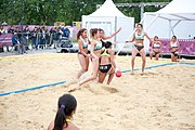 Deutsch: Beachhandball bei den Olympischen Jugendspielen 2018; Tag 5, 10. November 2018; Mädchen, Hauptrunde - Chinese Taipei (Taiwan)-Paraguay 2:0 English: Beach handball at the 2018 Summer Youth Olympics at 11 October 2018 – Girls Main Round – Chinese Taipei (Taiwan)-Paraguay 2:0