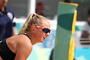 Deutsch: Beachvolleyball bei den Olympischen Jugendspielen 2018; Tag 11, 17. Oktober 2018; Jungen, Spiel um Platz 3 – USA (Devon Newberry/Lindsey Sparks)-Norwegen (Emilie Olimstad/Frida Berntsen) 1:2 (21–1/13–21/9–15) English: Beach volleyball at the 2018 Summer Youth Olympics at 17 October 2018 – Bronze Medal Match – USA (Devon Newberry/Lindsey Sparks)-Norway (Emilie Olimstad/Frida Berntsen) 1:2 (21–1/13–21/9–15)