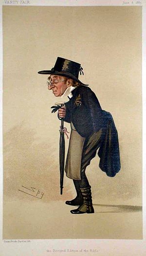 Caricature by Spy published in Vanity Fair in 1885. Benjamin Harrison Vanity Fair 6 June 1885.jpg