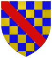 gold-blau geschacht (Wappen der Stadt Dreux)