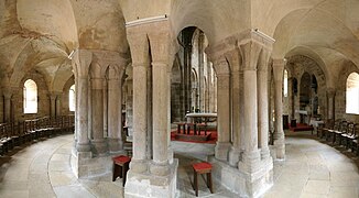 Ambulatory The covered passage around a cloister or a walkway around the apse More images...