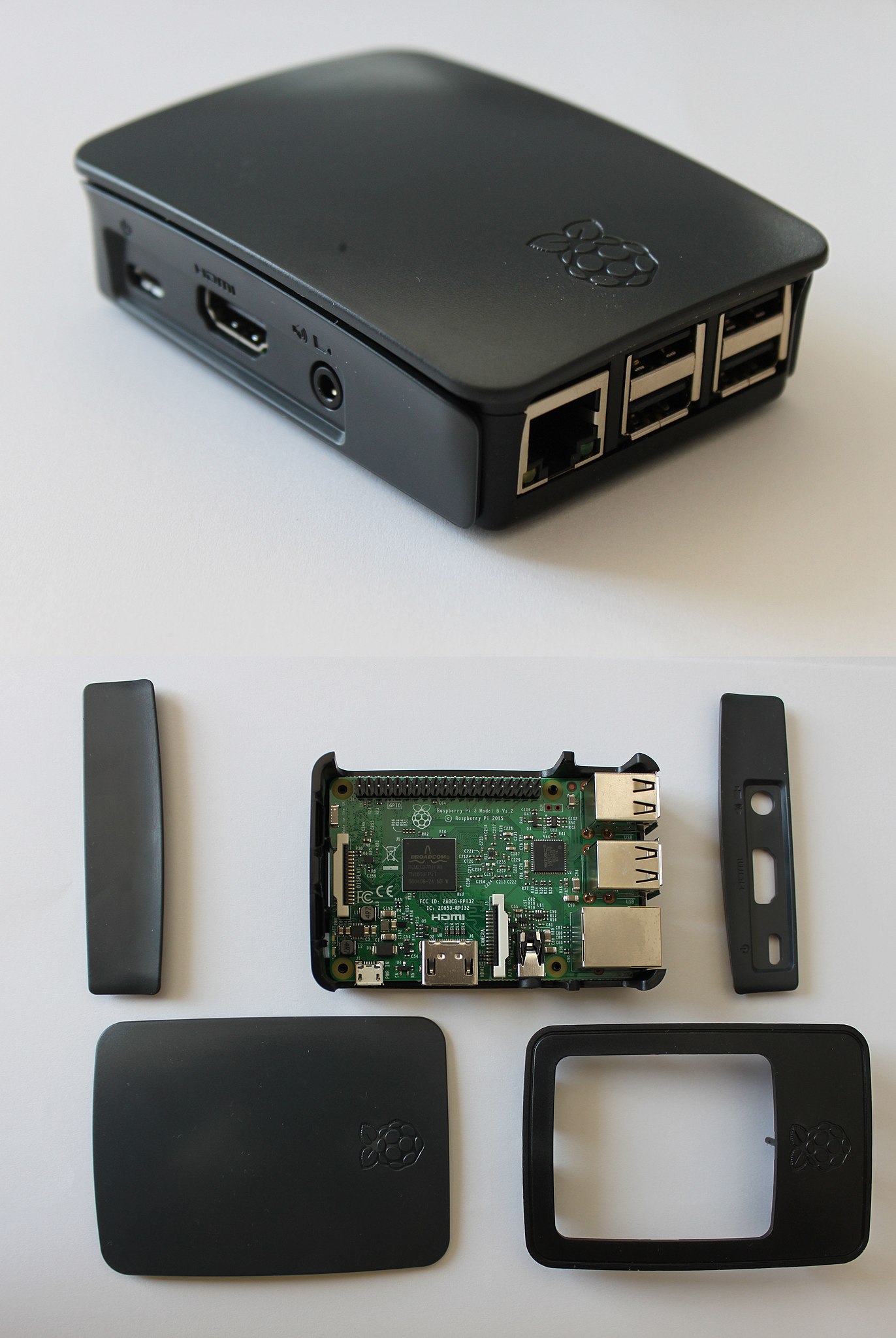 Boîtier officiel Raspberry Pi 5 - Noir et gris