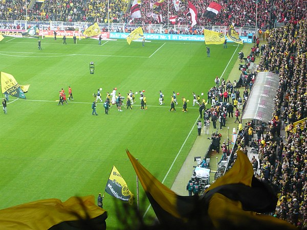 SC Freiburg against Borussia Dortmund in 2012