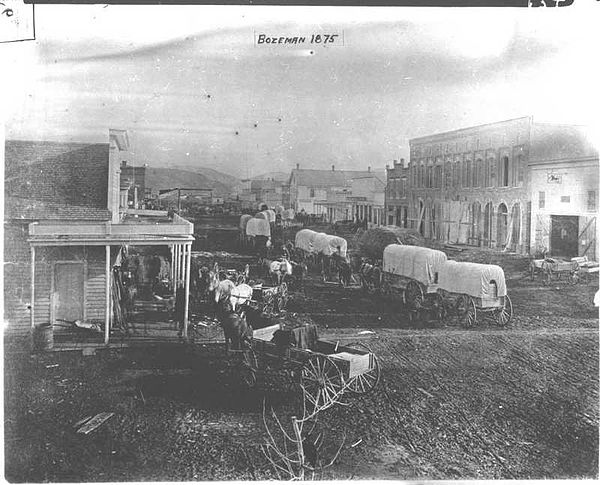 Main Street in Bozeman, 1875