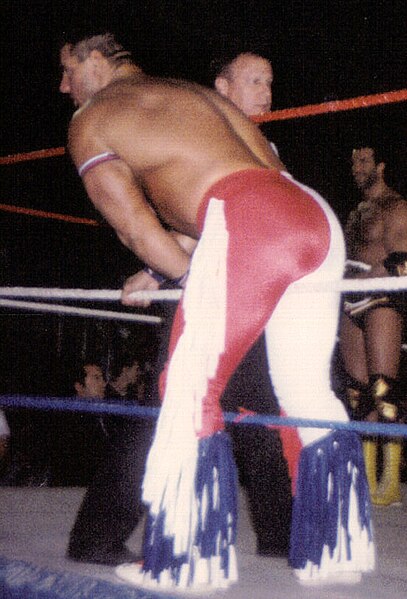 Smith entering the ring at a WWF event in 1995