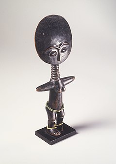 Doll (Akuaba); 20th century; 27.3 x 11.4 x 3.8 cm (103⁄4 x 41⁄2 x 11⁄2 in.); Brooklyn Museum (New York City)