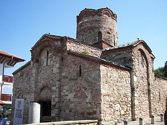 The Church of St. John the Baptist dates from the 11th century. Bulgaria-Nesebar-08.JPG