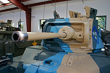 This 2-pounder (40 mm) gun, typical of early WWII designs, was adequate for destroying lightly armored early war tanks. CRW 8237.jpg
