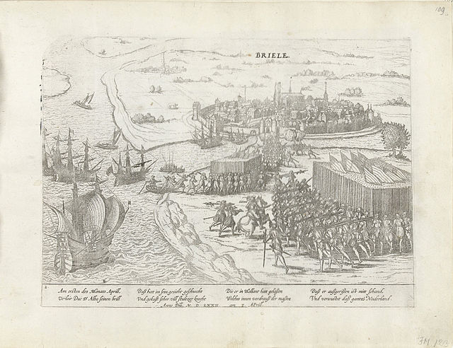 Capture of Brielle, 1 April 1572 (Frans Hogenberg).