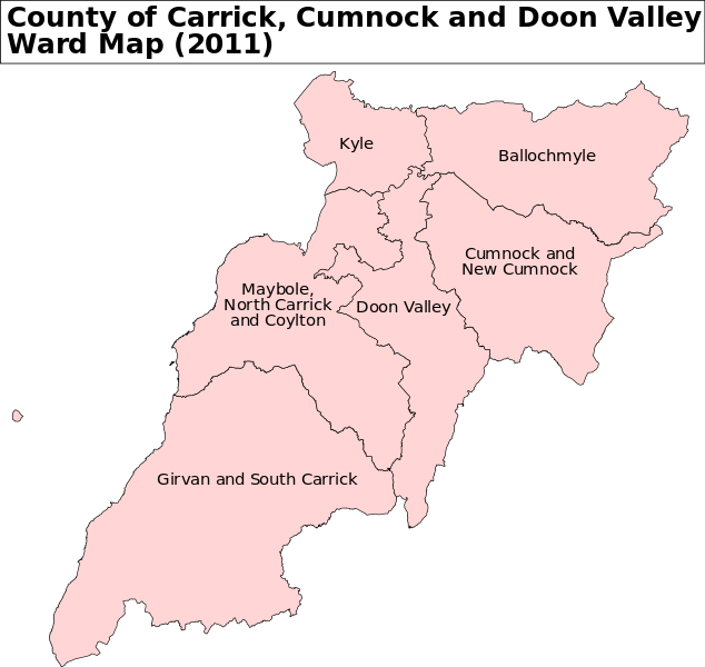 File:Carrick Cumnock and Doon Valley C Ward Map 2011.svg