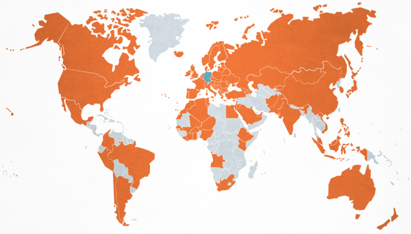 File:Carte des pays visités par Angela Merkel de 2005 à 2021.png