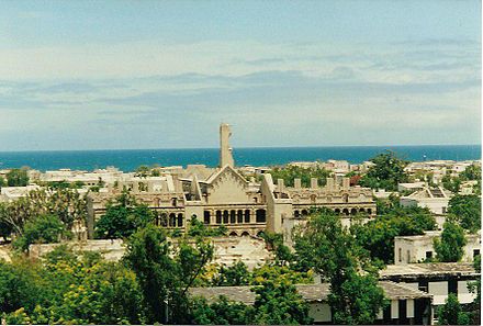 Cathedral ruins in Mogadishu