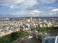 Ein Blick aus dem London Eye auf die Stadt