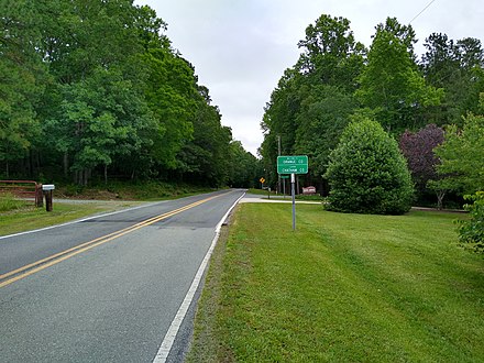 The county line between Chatham and Orange Counties