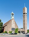 Deutsch: Christuskirche in Hamburg-Wandsbek. This is a photograph of an architectural monument. It is on the list of cultural monuments of Hamburg, no. 29642