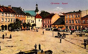 Piaţa centrală din oraş, 1910