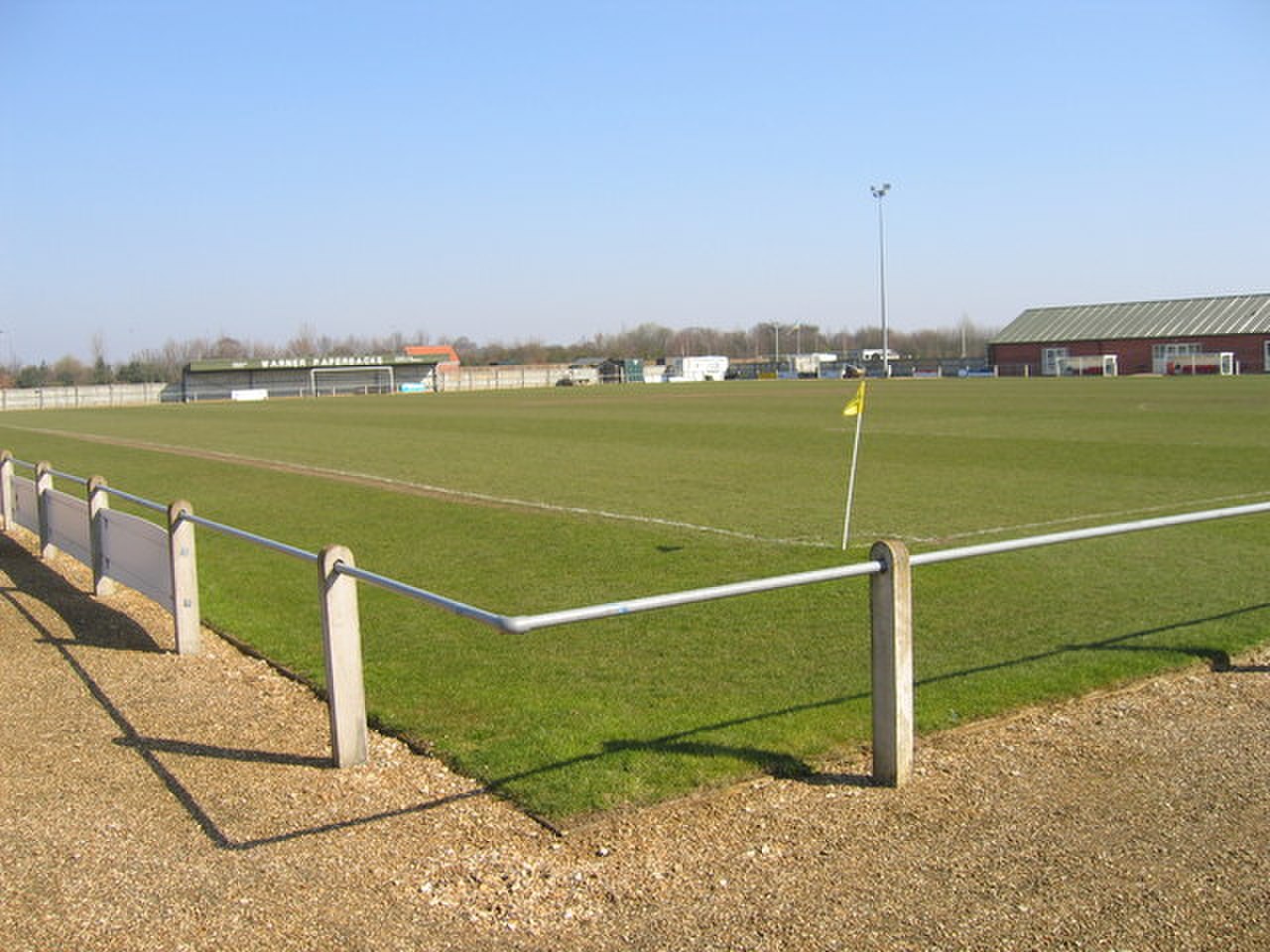 Ground c. Футбол Норфолк. Fakenham Town FC.