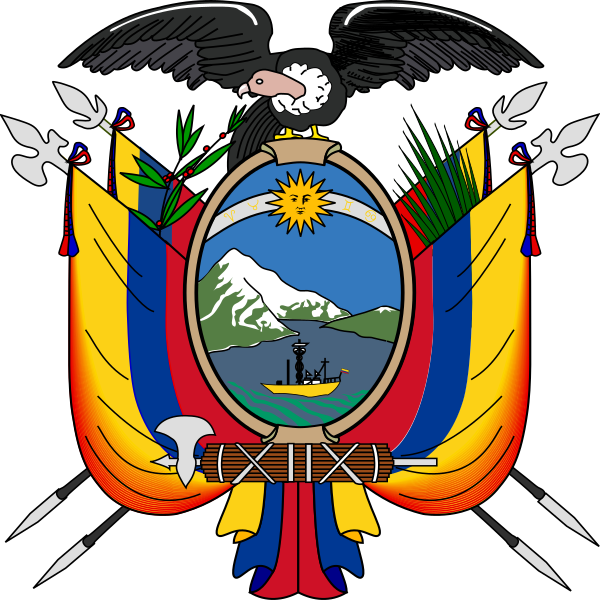 Archivo:Coat of arms of Ecuador original version.svg