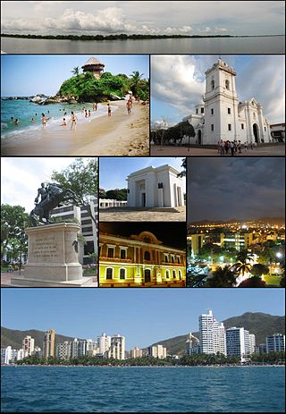 <span class="mw-page-title-main">Santa Marta</span> District and city in Caribbean Region, Colombia