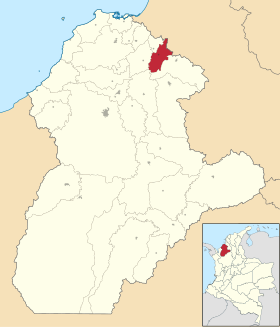 Localisation de San Andrés de Sotavento