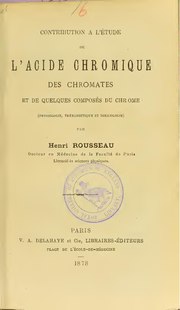 Thumbnail for File:Contribution à l'étude de l'acide chromique, des chromates et de quelques composés du chrome (physiologie, thérapeutique et toxicologie) (IA b22303819).pdf